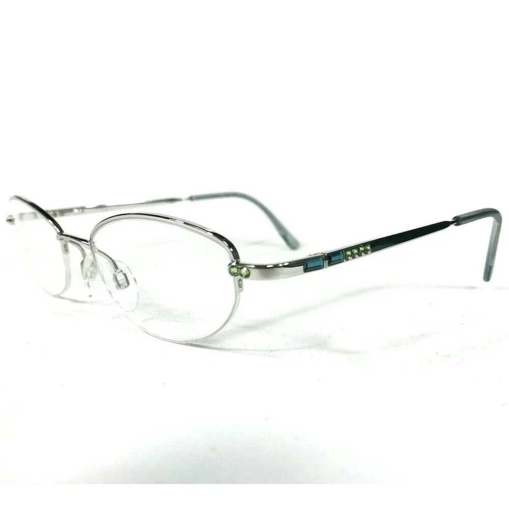 Daniel Swarovski Eyeglasses Frames 5122 700 6050 Silver Gold Plated 49-19-125